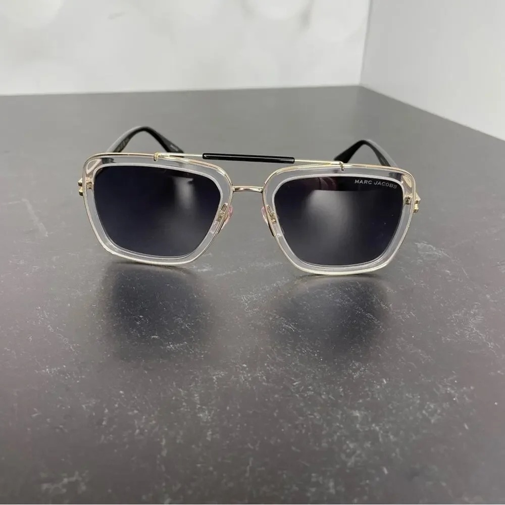 Marc Jacobs MARC 674/S 900/9O CRYSTAL Metal Sunglasses Men’s Sz 55-20-145